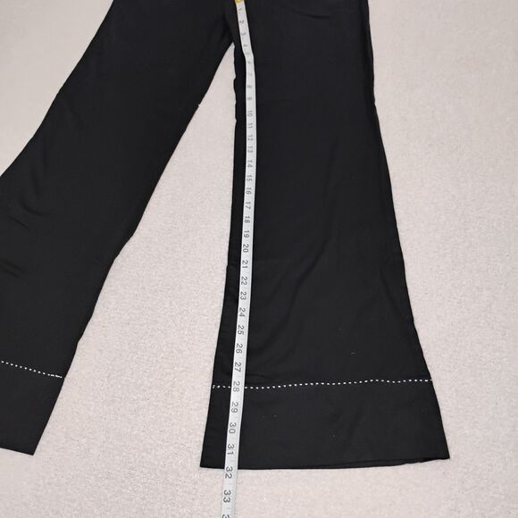 Y2K Flare Embroidered Stitch Jeans fisherman Sailor Yacht Beatnick Hipster sz 5 - Picture 5 of 9